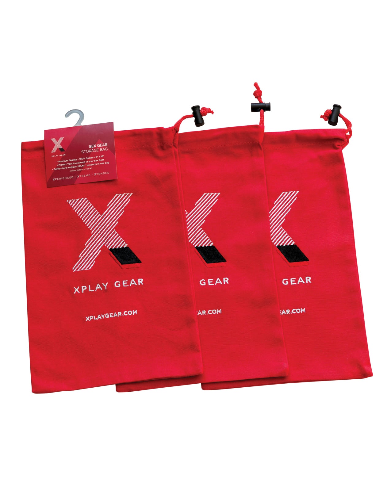 Xplay Gear Storage Bag Ultra Soft Cotton Multipack in 8 x 13 Inch Size for Organized Storage