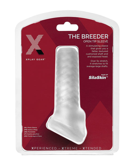 Xplay Gear Penis Enhancement Sleeve Open-Tip SilaSkin Stretchable Design for Realistic Sensation