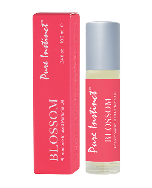 Pure Instinct Perfume Oil Roll On Blossom with Pheromones Floral and Musk Scent for Enhanced Attraction