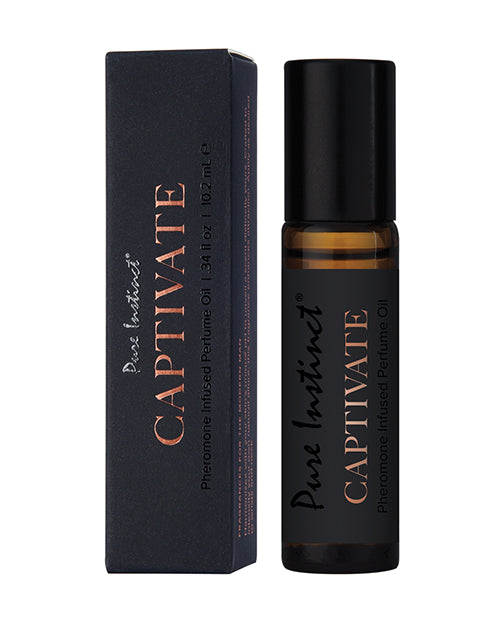 Pure Instinct Men's Perfume Oil with Pheromones and Desert Fruit Notes for Lasting Fragrance