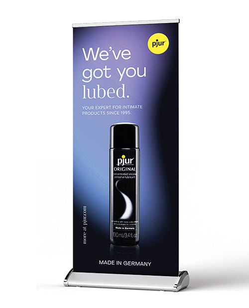 Pjur Roll-up Banner Promotional Display with High-Resolution Graphics and Portable Design for Brand Visibility