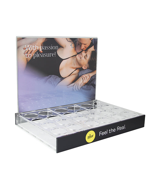 Pjur Acrylic Display Stand Black Durable Modern Design for Retail Product Presentation