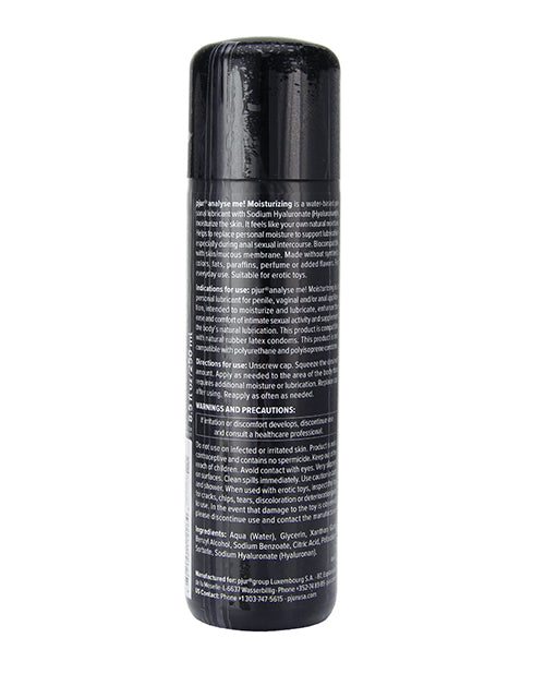 Pjur Analyse Me Water-Based Personal Lubricant – 250ml with Hyaluronate for Moisturizing Comfort