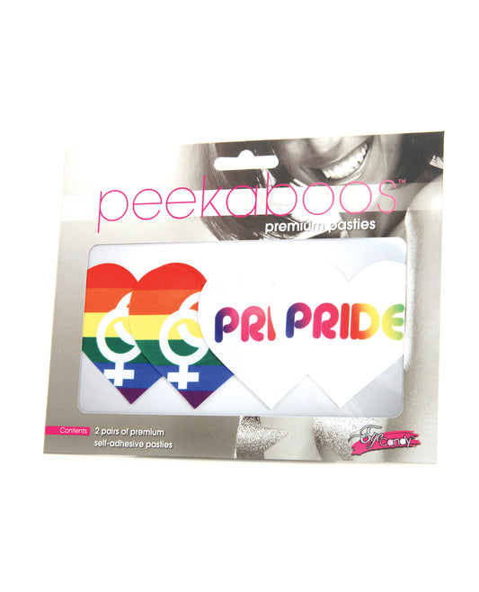 Peekaboos Lingerie Pasties Self-Adhesive Pride Heart Design for Stylish Coverage and Bold Fashion