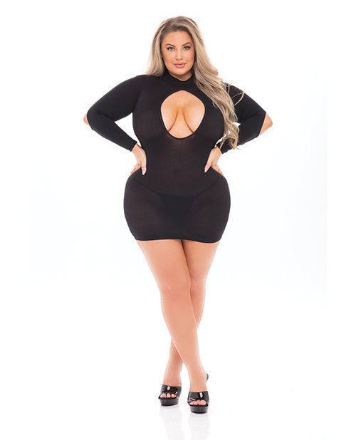 Pink Lipstick plus size backless dress with stretch fit and bold silhouette for confident and stylish lingerie wear
