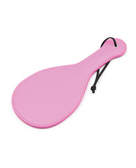 Plesur Bondage Paddle Pink PVC Vegan Leather Construction for Sensual Spanking Play