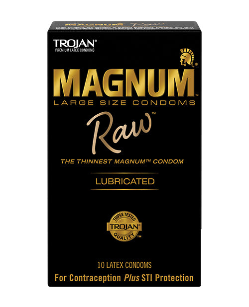 Trojan Condoms Large Size Thinnest Design with Smooth Lubrication for Enhanced Sensation and Comfort