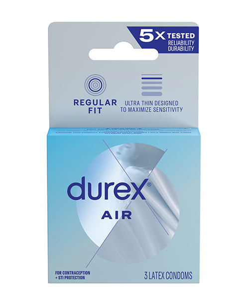 Durex Condoms Ultra Thin Latex Transparent Pre-Lubricated for Enhanced Sensation and Safe Protection