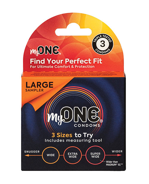 My One Large Sampler Condoms - Pack of 3