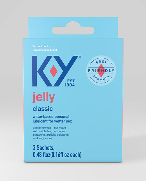 K-Y lubricants water-based jelly sachets fragrance-free personal lube for intimate moisture and comfort