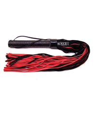 Rouge Bondage Flogger Suede Falls Leather Handle for Sensual Impact Play and Enhanced Control
