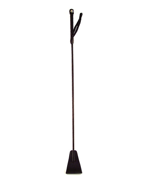 Rouge Bondage Riding Crop Vegan Faux Leather with Flexible Shaft and Wrist Loop for Precise BDSM Impact Play