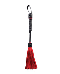 Rouge mini leather flogger red genuine leather compact 26cm for focused bondage and sensory play