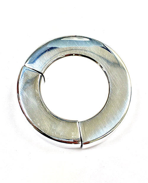 Rouge Magnetic Ball Stretcher Stainless Steel 35mm Diameter Secure Magnetic Closure for Comfortable Scrotum Stretching