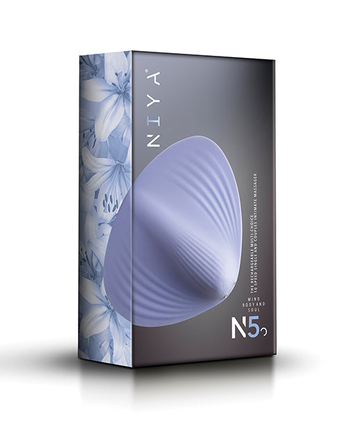 NIYA Massage Products Cornflower Massager with 10 Vibration Functions and Remote for Intimate Pleasure
