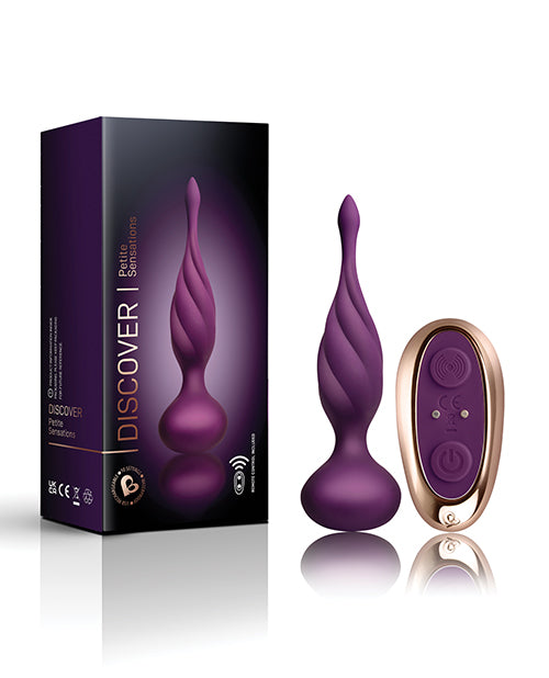 Rocks Off Anal Plug Velvet Silicone Remote Control Vibration for Enhanced Anal Pleasure