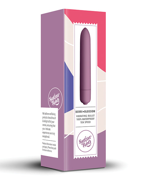SugarBoo Vibrating Bullet Stimulator with 10 Vibration Modes and Sensory Touch Finish for Intimate Stimulation