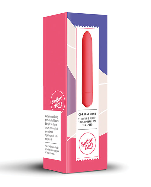 SugarBoo Vibrating Bullet Stimulator with Sensory Touch and 10 Vibration Modes for Intimate Stimulation