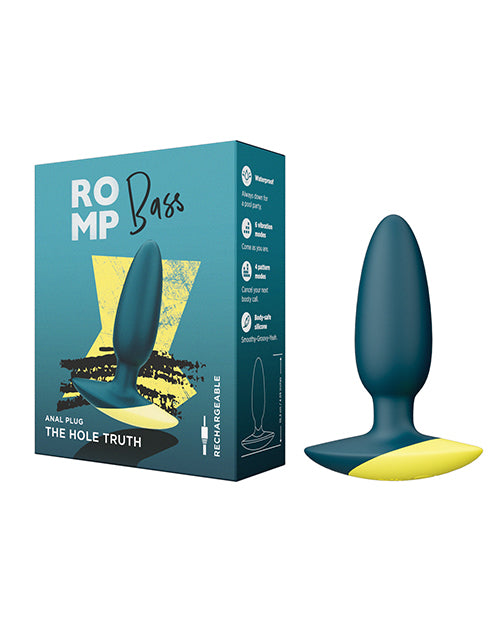 ROMP Anal Plug Vibrating Silicone Waterproof Rechargeable for Enhanced Anal Pleasure