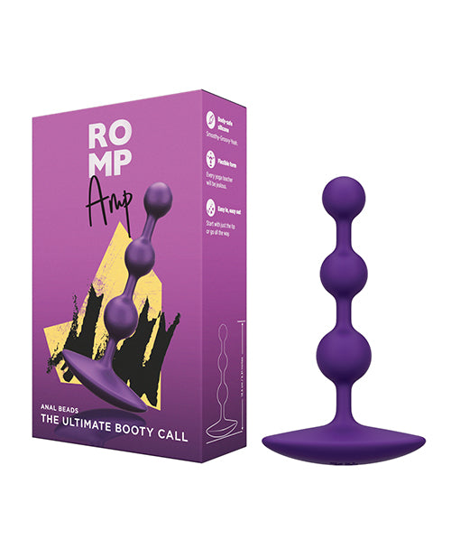 ROMP Anal Beads Flexible Silicone Graduated Design Comfortable Insertion for Enhanced Anal Pleasure