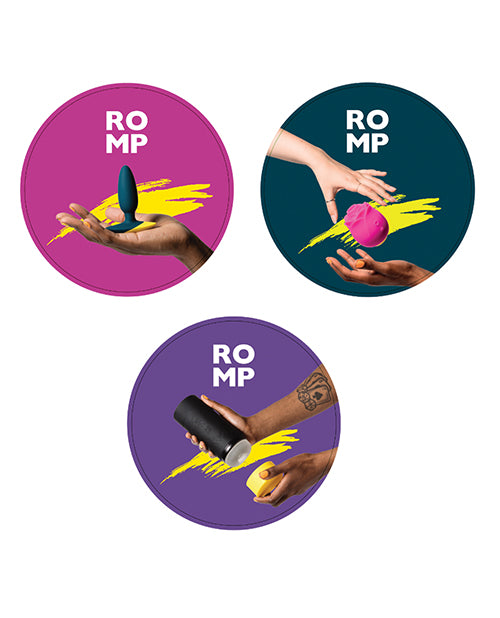 ROMP Floor Decals Set of 3 Slip-Resistant Vinyl Bold Graphics for Promotional Use