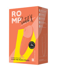 ROMP Clitoral Stimulator Compact Orange Pleasure Air Technology Six Intensities for Powerful Clitoral Satisfaction