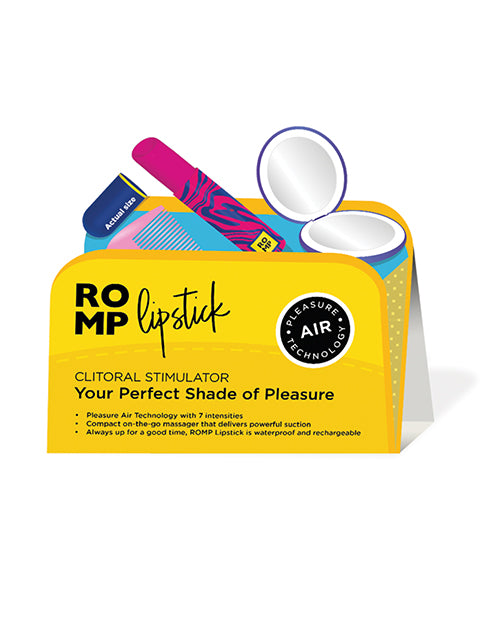 ROMP Tent Card Promotional Display with Vibrant Printing and Freestanding Design for Retail Product Showcasing