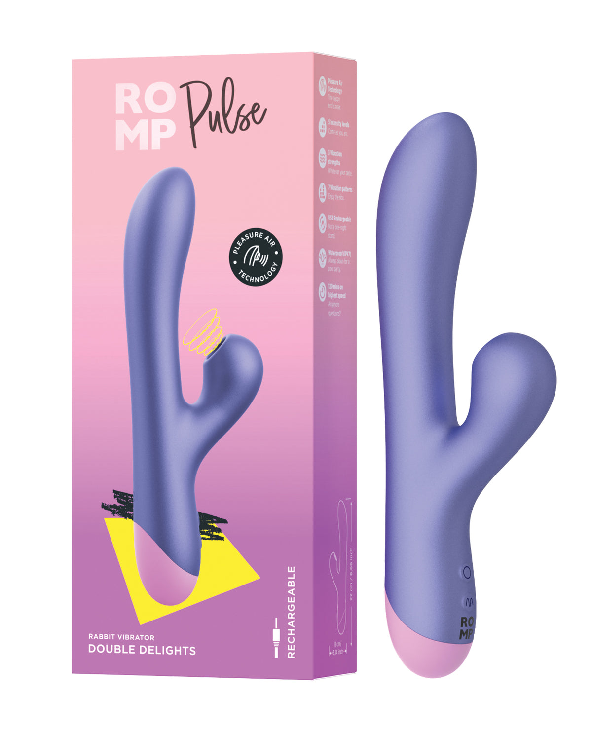 ROMP Pulse Air Pulse Rabbit - Purple 3D