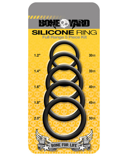 Boneyard Silicone Ring Kit Full Set with No-Roll Comfort and 5 Adjustable Sizes for Long-Lasting Support
