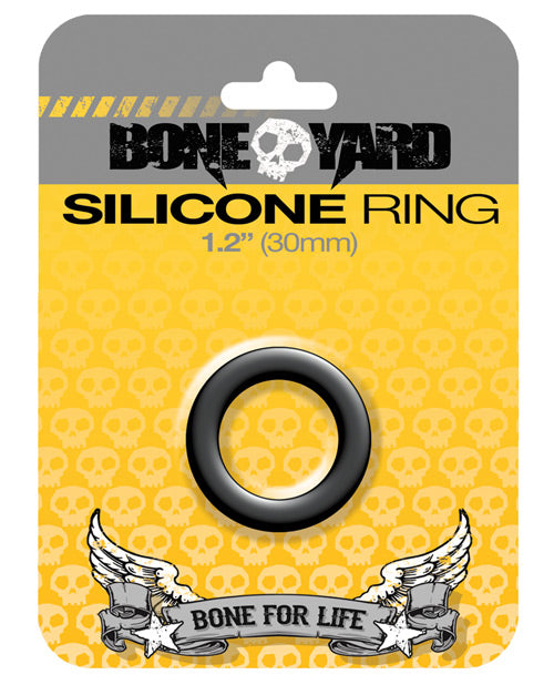 Boneyard silicone ring black no roll comfort fit 3X stretch for prolonged performance