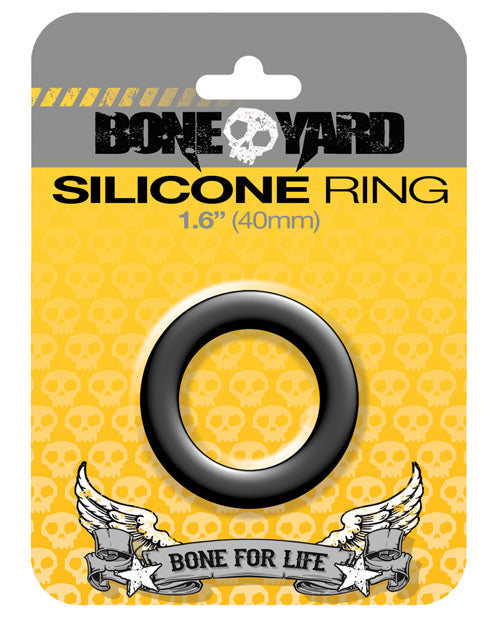 Boneyard silicone ring black no-roll comfort fit 3X stretch for enhanced performance and lasting support