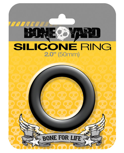 Boneyard Silicone Ring No-Roll Comfort Extreme Durability Black for Enhanced Sexual Wellness