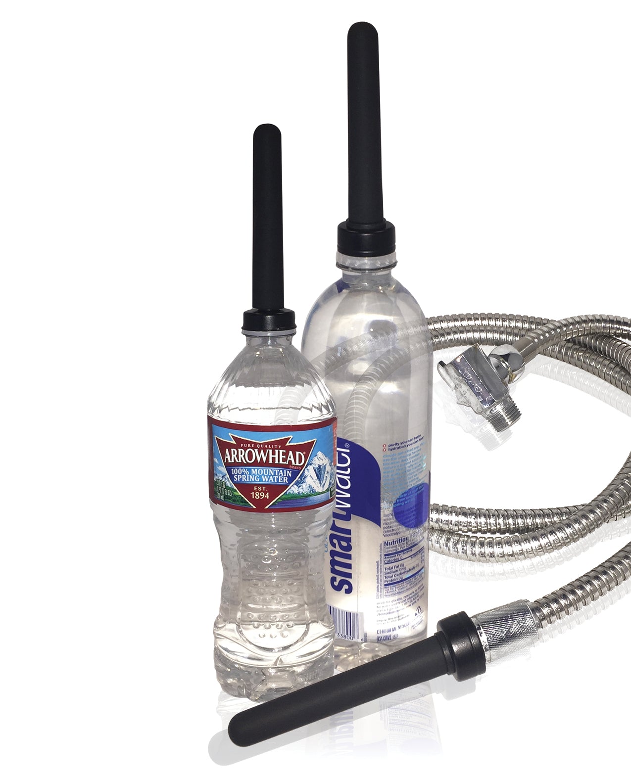 Boneyard Skwert 5 piece Water Bottle Douche Kit with Silicone Nozzle and Adapters
