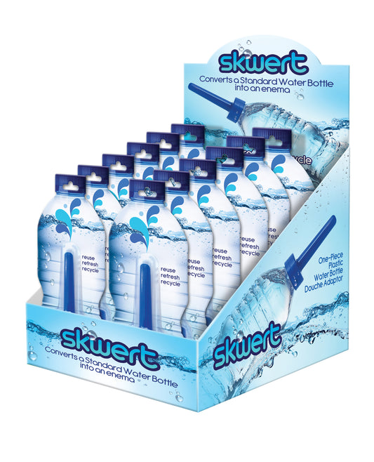 Skwert Enema Adapter portable plastic nozzle with travel cap for on-the-go hygiene and easy cleansing