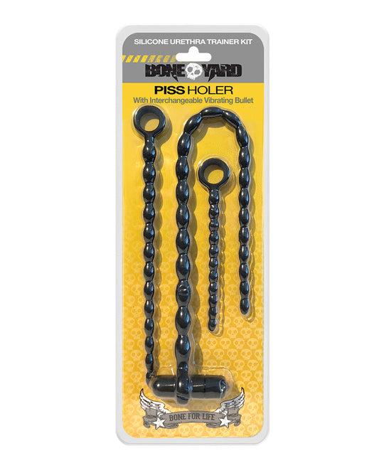 Boneyard silicone urethra trainer kit 7-speed vibrating bullet ribbed dilators for safe prostate and urethral stimulation