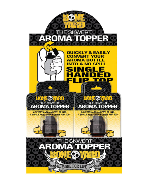 Boneyard Aroma Topper Flip Top Cap with Nose Cone for Easy Popper Bottle Use