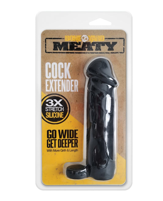 Boneyard Silicone Penis Extender with Added Length, 3X Stretch and Cock Ring for Enhanced Sensation