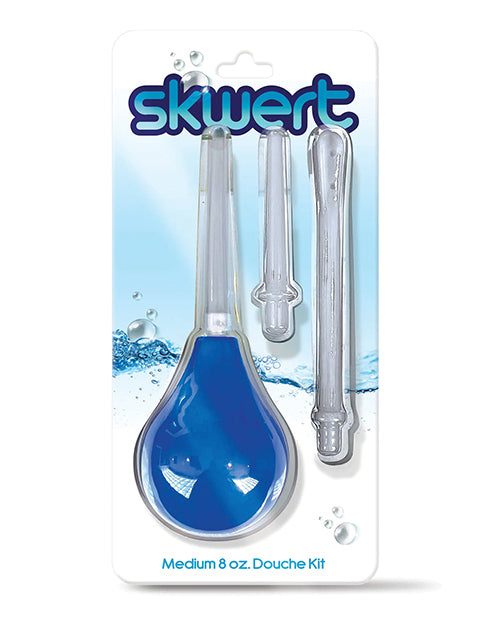 Skwert Enema Bulb Kit with 3 Unique Wands Bodysafe PVC and Silicone for Personal Hygiene