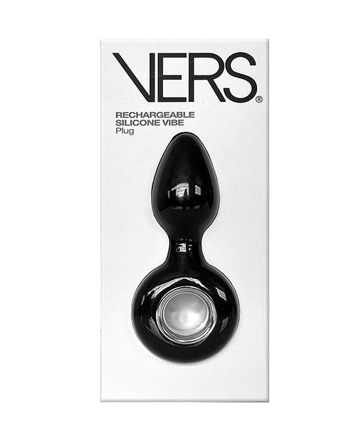 VERS Anal Plug Rechargeable Silicone Waterproof Design with 12 Vibration Functions for Versatile Anal Stimulation