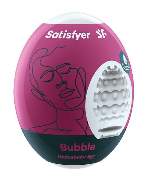 Satisfyer Masturbator Egg Bubble skin-like texture bubble texture for solo male pleasure