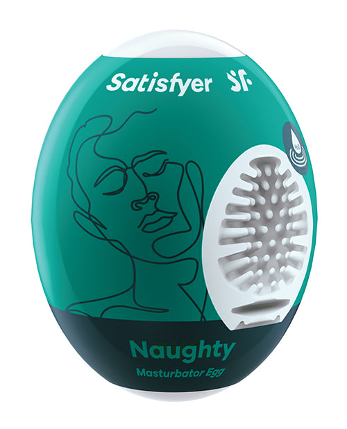 Satisfyer Male Masturbator Egg Cyber-Skin Texture with Unique Inner Patterns for Intense Stimulation