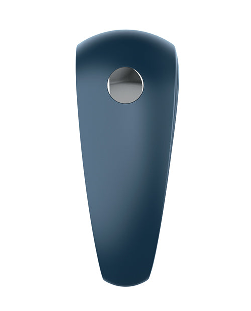Satisfyer Power Ring Vibrating Silicone Cock Ring with 10 Speeds – Dark Blue