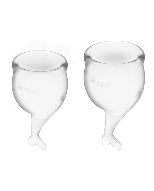 Satisfyer Menstrual Cup Medical Grade Silicone Slightly Curved Design for Comfortable Period Protection