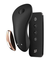 Satisfyer Panty Vibrator Remote Control App Connectivity Ergonomic Silicone for Discreet Clitoral Stimulation
