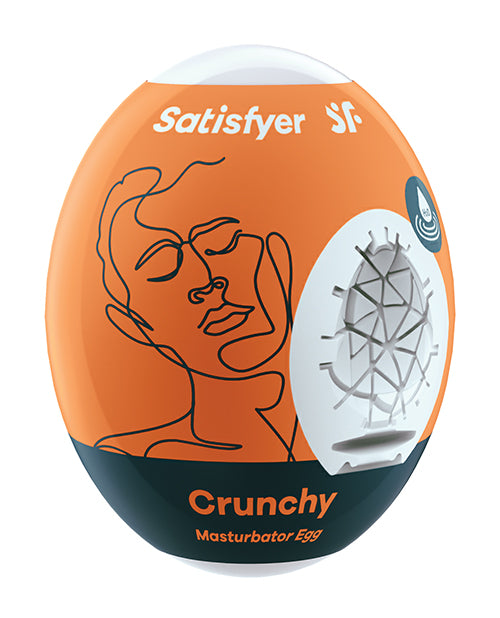 Satisfyer Masturbator Egg Skin-Like Texture Unique Inner Shapes for Male Pleasure and Stimulation
