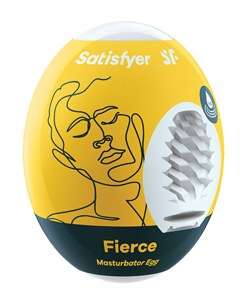 Satisfyer Male Masturbator Egg Skin-Like Textured Interior No-Lube Needed for Realistic Stimulation