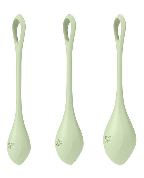 Satisfyer Ben Wa Balls Set Seamless Silicone Graduated Sizes for Pelvic Floor Exercise