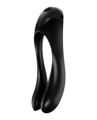Satisfyer Black Finger Vibrator Flexible Dual Motors Ergonomic Shape for Versatile Stimulation