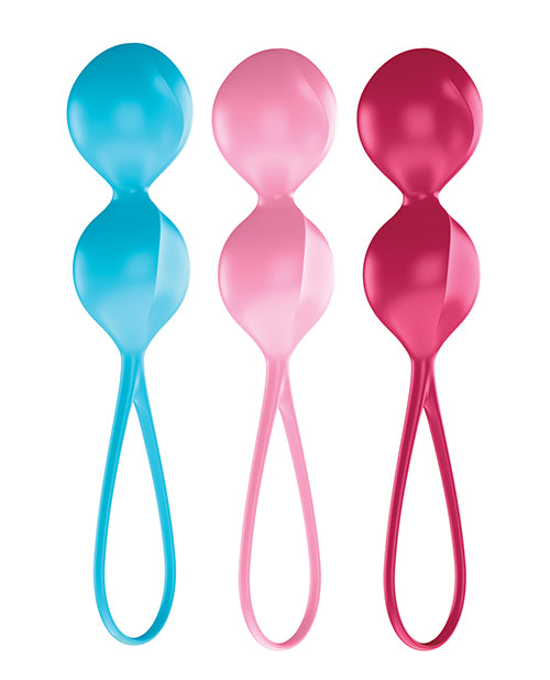 Satisfyer V Balls 3 Piece Kegel Training Set with Graduated Weights