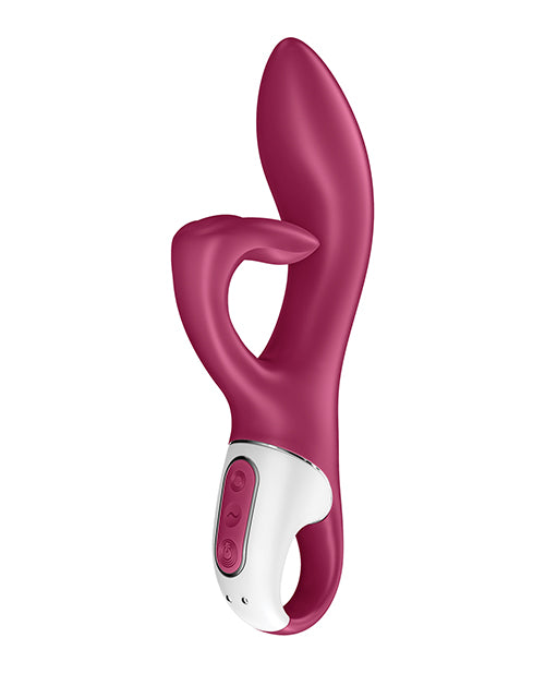 Satisfyer Vibrator Dual Motor Silicone Rabbit with Ergonomic Looped Handle for G-Spot and Clitoris Stimulation